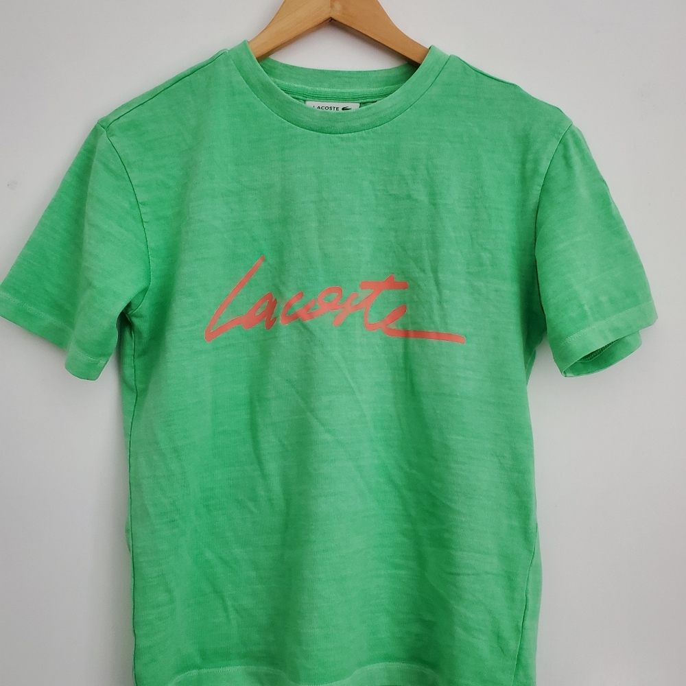 Lime Green Lacoste Tee - 32